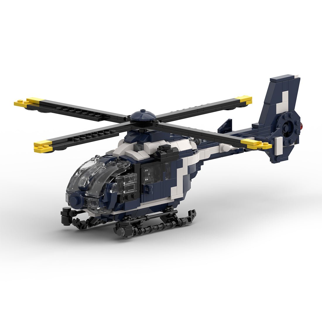 MOC - 173104 EC 135 gendarmerie Klemmbausteine - LesDiy - Klemmbausteine