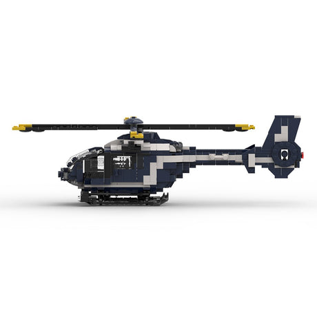 MOC - 173104 EC 135 gendarmerie Klemmbausteine - LesDiy - Klemmbausteine