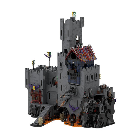 MOC - 173957 Dragon's Lake Castle Klemmbausteine - LesDiy - Klemmbausteine