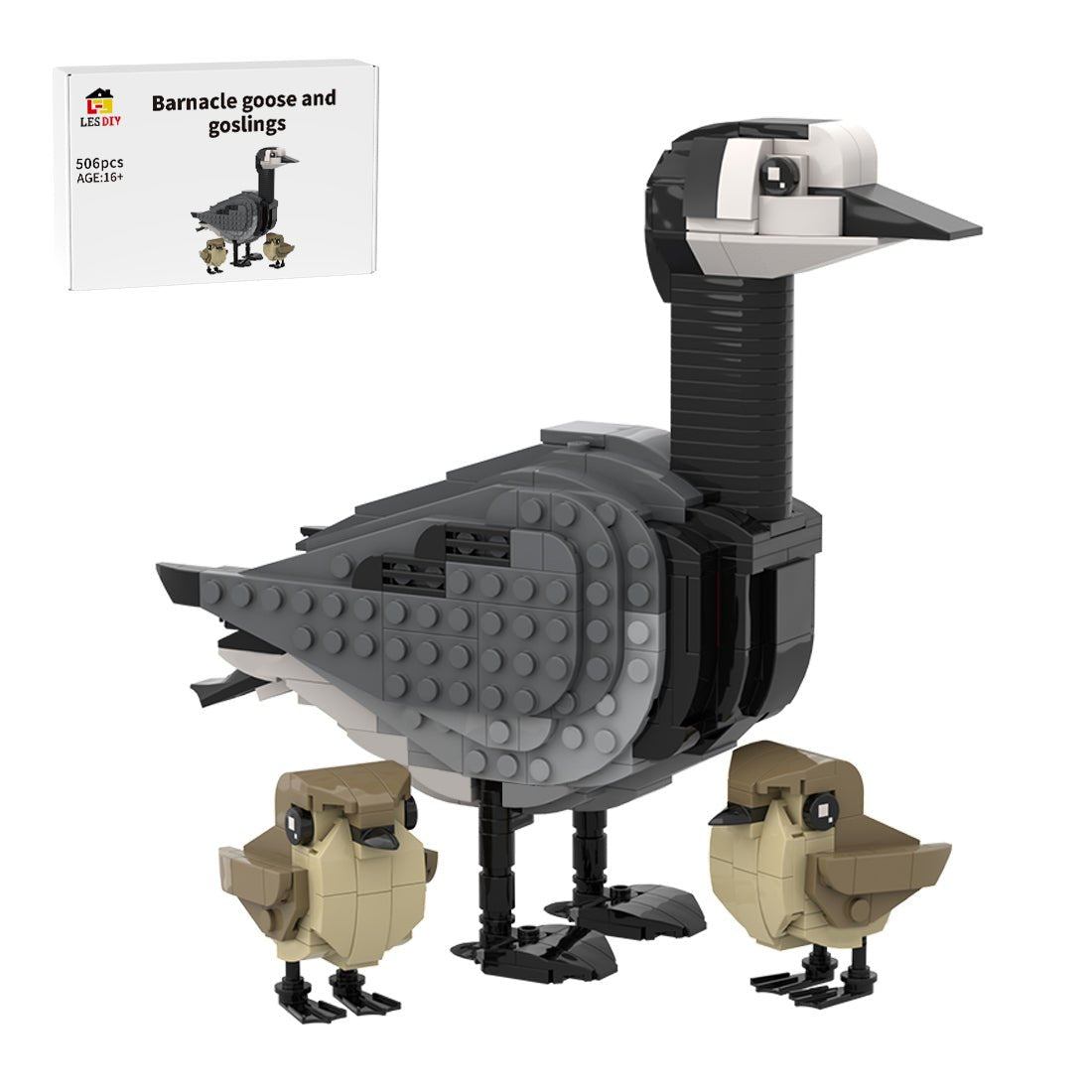  MOC - 174477 Barnacle goose and goslings Klemmbausteine - LesDiy - Klemmbausteine