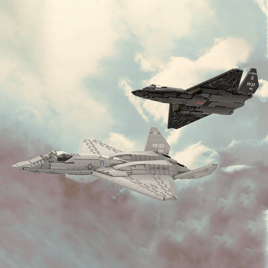 MOC - 177282 YF - 23 Grey Ghost & Black Widow II 1:35 Scale Klemmbausteine - LesDiy - Klemmbausteine