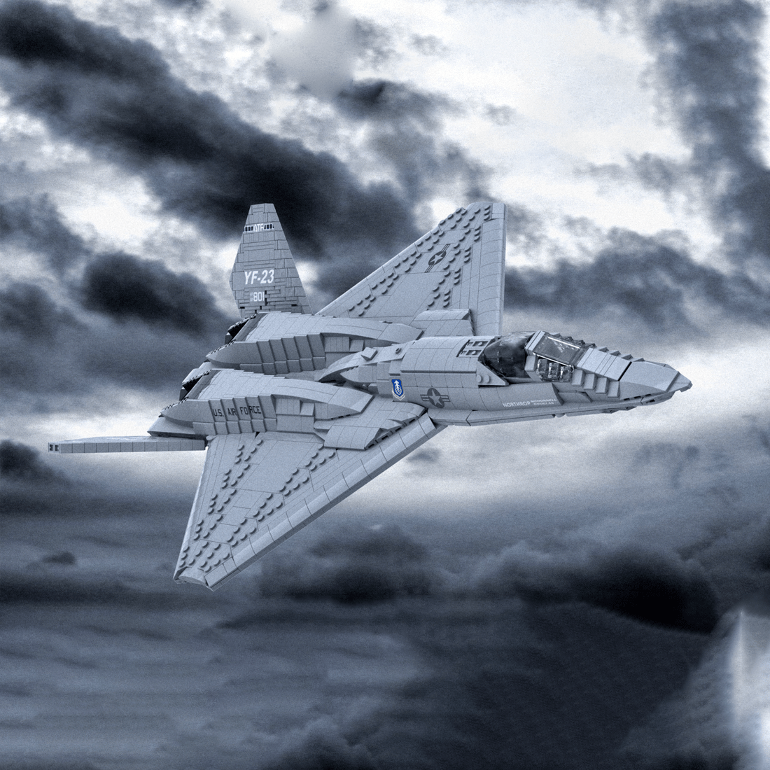 MOC - 177282 YF - 23 Grey Ghost & Black Widow II 1:35 Scale Klemmbausteine - LesDiy - Klemmbausteine