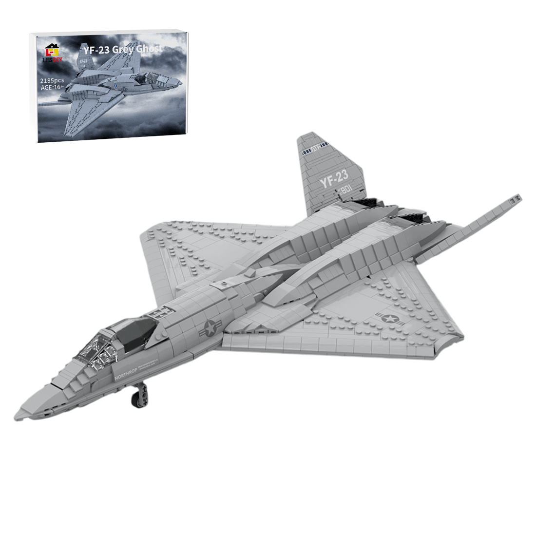 MOC - 177282 YF - 23 Grey Ghost & Black Widow II 1:35 Scale Klemmbausteine - LesDiy - Klemmbausteine