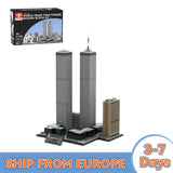 MOC - 177998 World Trade Center Complex im Maßstab 1:800 Klemmbausteine (Übersee - Lagerlieferung) - LesDiy - Klemmbausteine