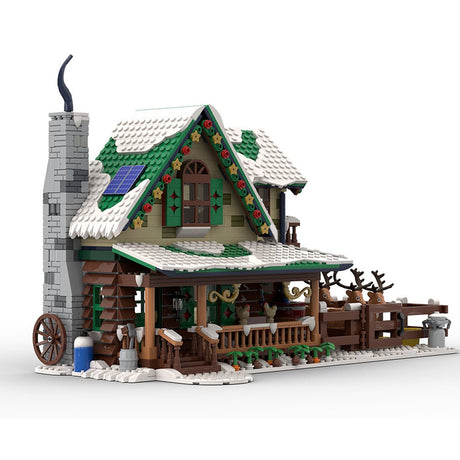 MOC - 183213 Winter Village Reindeer Ranch Klemmbausteine - LesDiy - Klemmbausteine