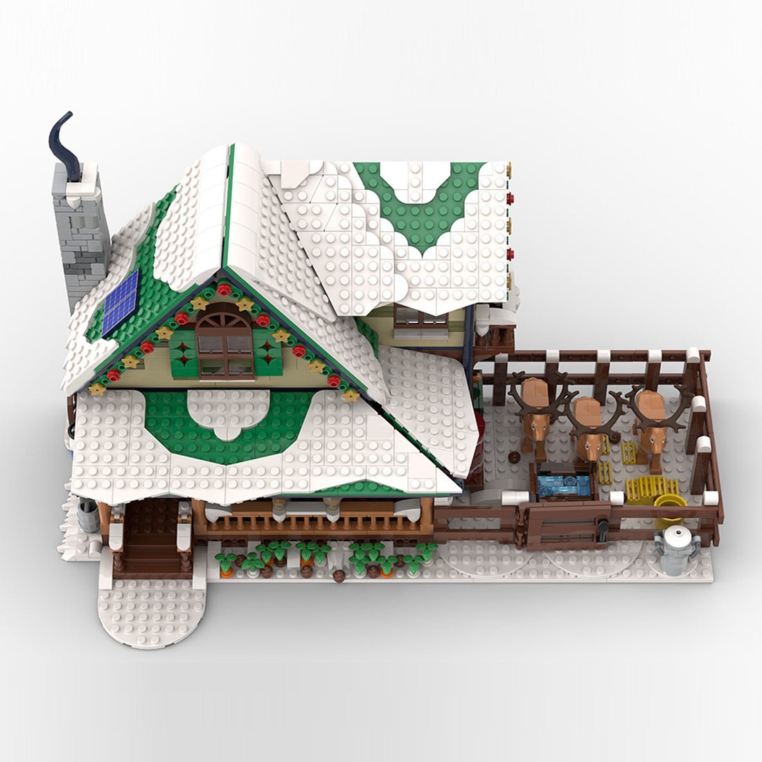 MOC - 183213 Winter Village Reindeer Ranch Klemmbausteine - LesDiy - Klemmbausteine