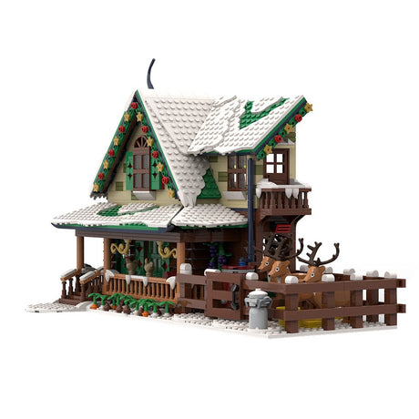 MOC - 183213 Winter Village Reindeer Ranch Klemmbausteine - LesDiy - Klemmbausteine