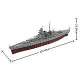 MOC - 183933 Bismarck - The pride of the Kriegsmarine (1941) 1:200 Klemmbausteine - LesDiy - Klemmbausteine