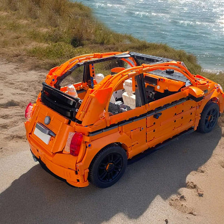 MOC - 185474 1/8 Scale Fiat 500c Klemmbausteine - LesDiy - Klemmbausteine
