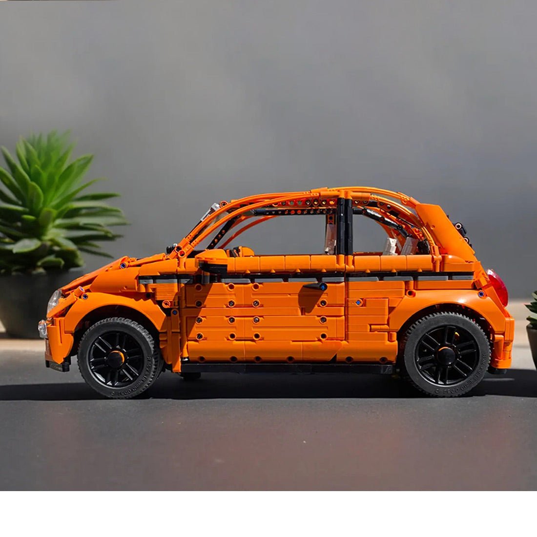 MOC - 185474 1/8 Scale Fiat 500c Klemmbausteine - LesDiy - Klemmbausteine