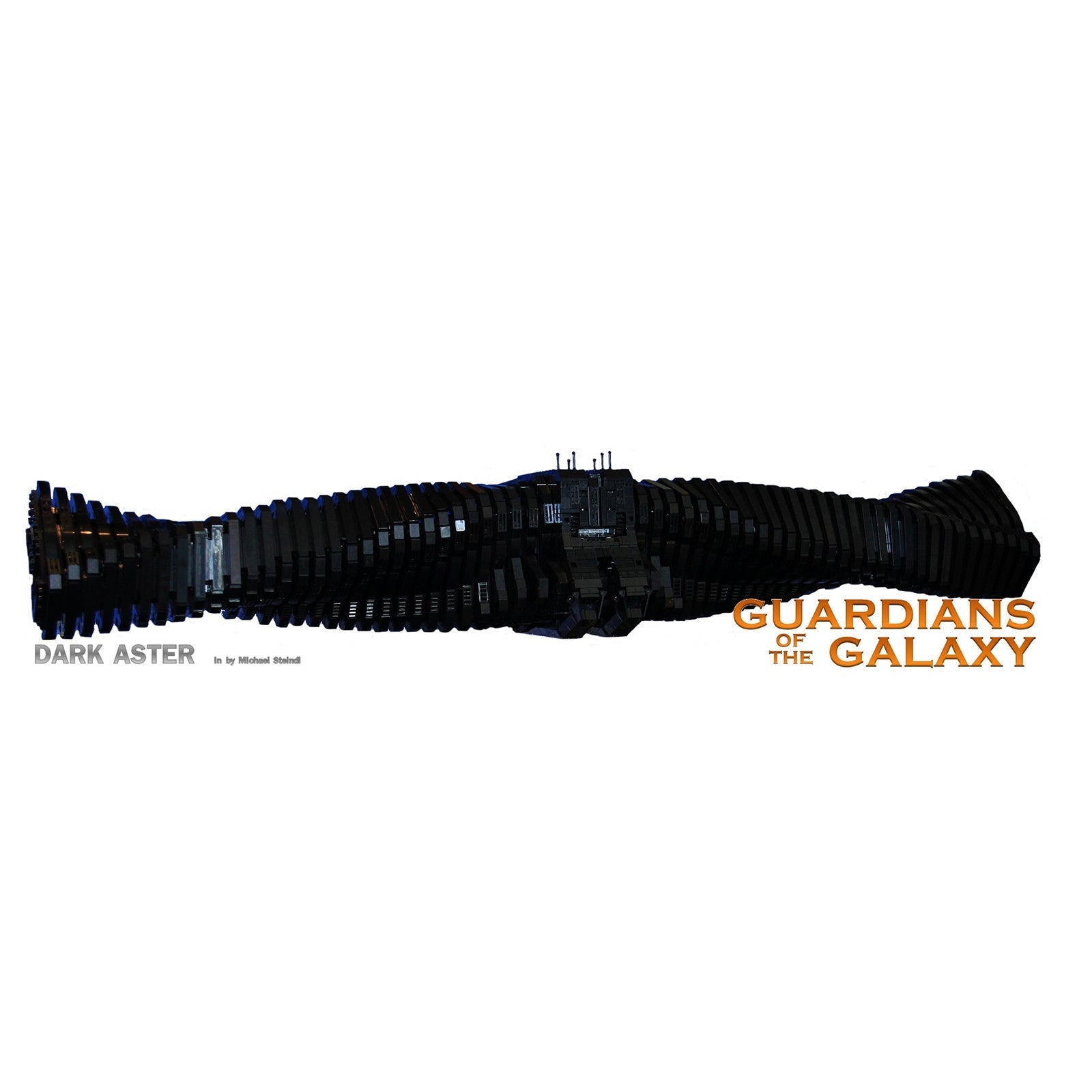 MOC 18622 The DARK ASTER spaceship building blocks LesDiy