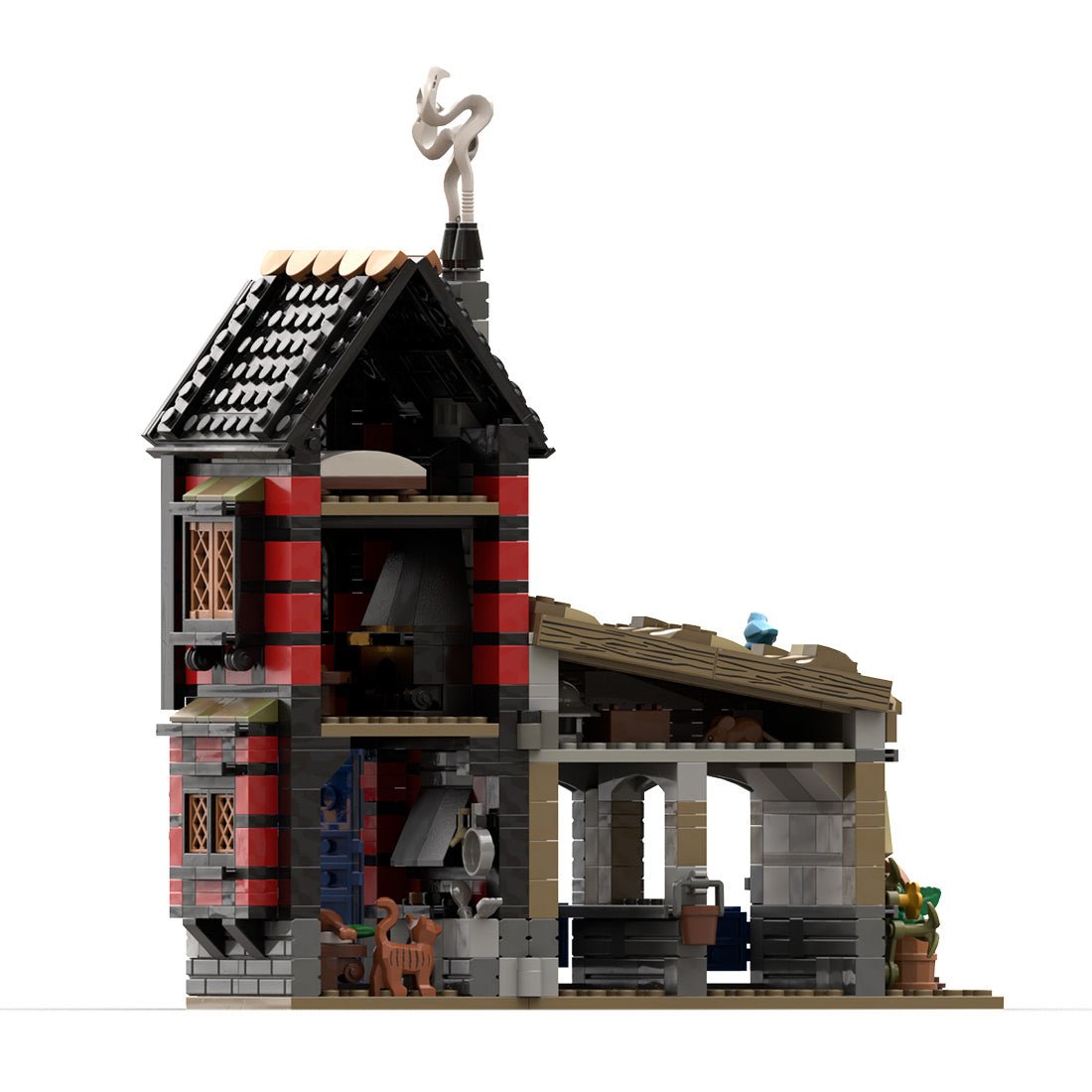 MOC - 186433 Elf's Unexpected Visit Klemmbausteine - LesDiy - Klemmbausteine