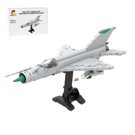 MOC - 187830 MiG - 21bis "Fishbed - L/N" Supersonic Jet Fighter/Interceptor Klemmbausteine - LesDiy - Klemmbausteine