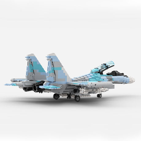 MOC - 190101 Su - 30 Klemmbausteine - LesDiy - Klemmbausteine