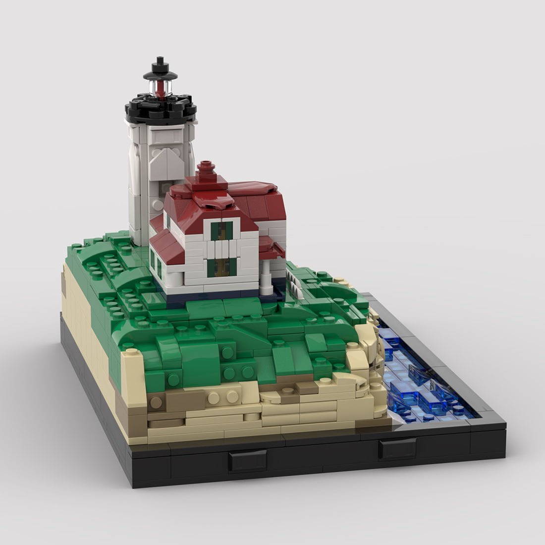 MOC - 191211 Cape Neddick Lighthouse (Nubble Light) Klemmbausteine - LesDiy - Klemmbausteine