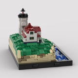 MOC - 191211 Cape Neddick Lighthouse (Nubble Light) Klemmbausteine - LesDiy - Klemmbausteine