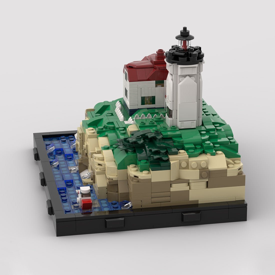 MOC - 191211 Cape Neddick Lighthouse (Nubble Light) Klemmbausteine - LesDiy - Klemmbausteine