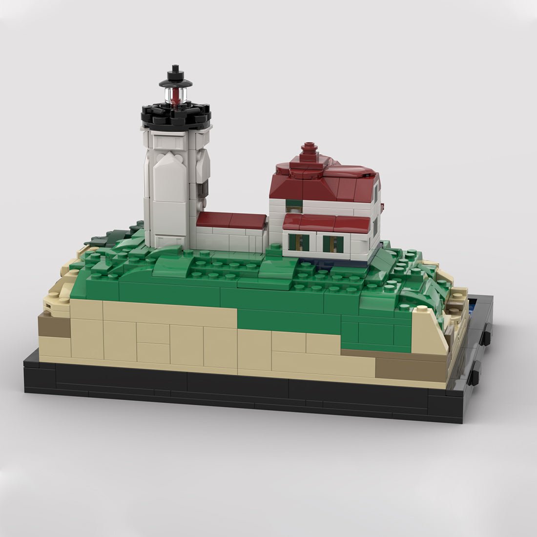 MOC - 191211 Cape Neddick Lighthouse (Nubble Light) Klemmbausteine - LesDiy - Klemmbausteine