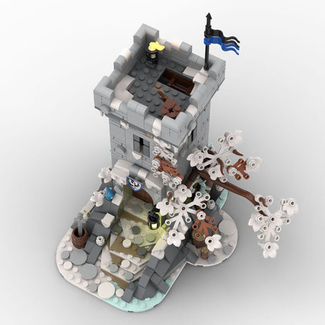 MOC - 191292 Winter Themed Watch Tower Klemmbausteine - LesDiy - Klemmbausteine