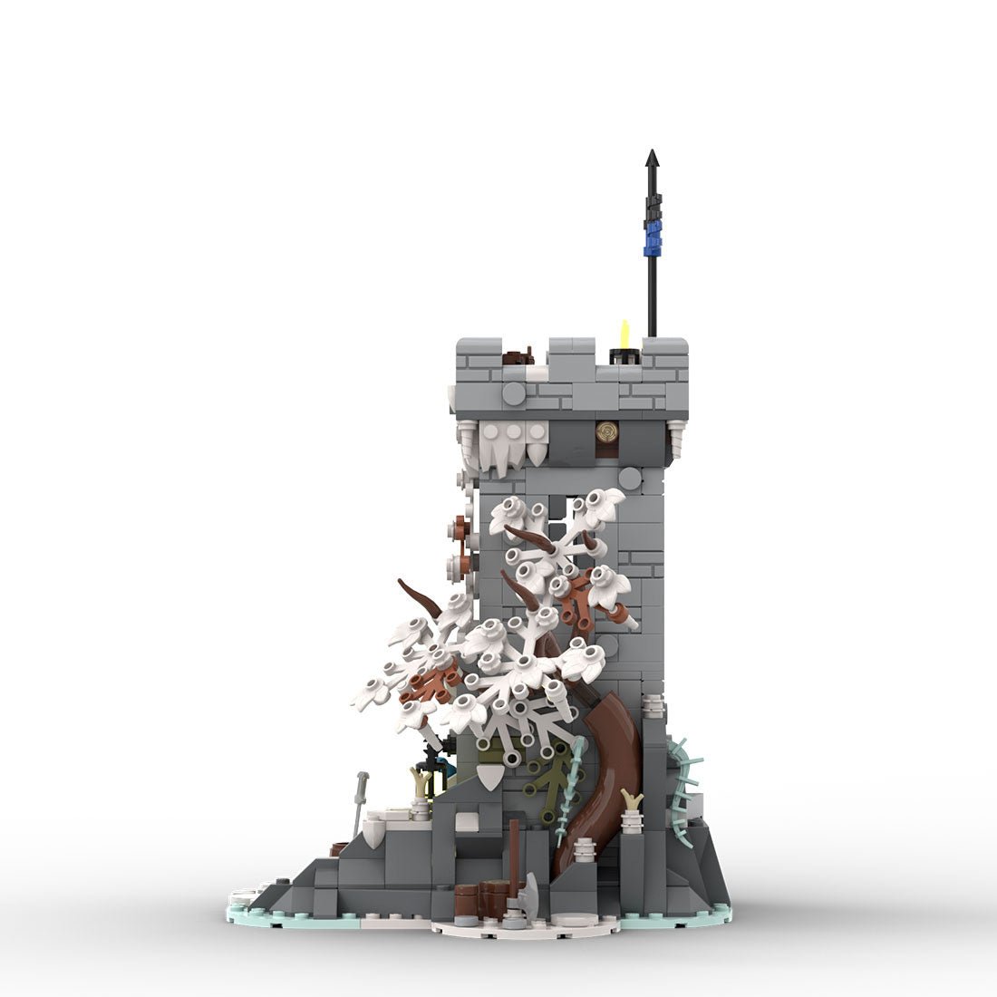 MOC - 191292 Winter Themed Watch Tower Klemmbausteine - LesDiy - Klemmbausteine