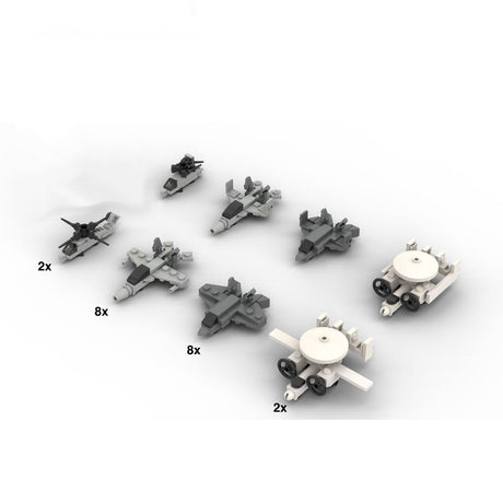 MOC - 191434 1Ford Class | Aircraft Carrier Complement - 1:300 Scale Klemmbausteine - LesDiy - Klemmbausteine