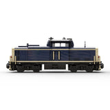 MOC - 191639 V100 German Cargo Locomotive "dark blue - tan" version 8W Klemmbausteine - LesDiy - Klemmbausteine