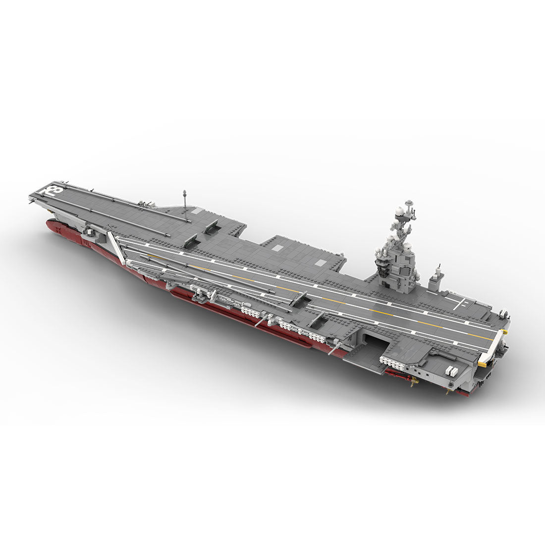 MOC - 192566 CVN - 78 Gerald R. Ford | Aircraft Carrier - 1:300 Scale klemmbausteine - LesDiy - Klemmbausteine