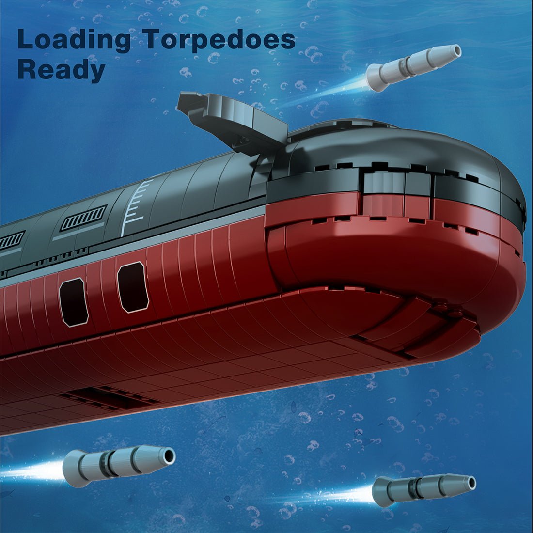 MOC - 193085 1/250 Scale Typhoon Class Submarine Klemmbausteine - LesDiy - Klemmbausteine