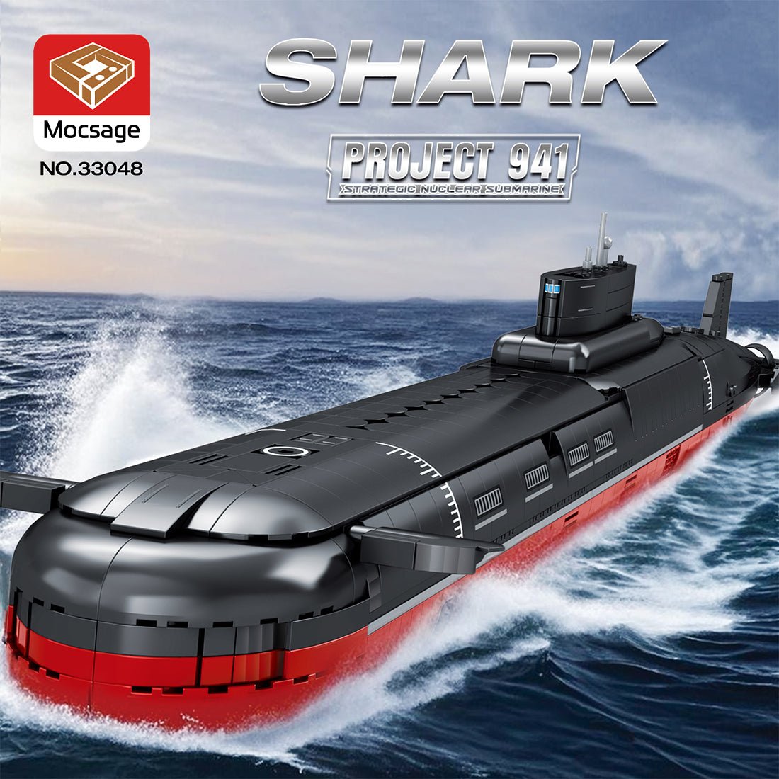 MOC - 193085 1/250 Scale Typhoon Class Submarine Klemmbausteine - LesDiy - Klemmbausteine