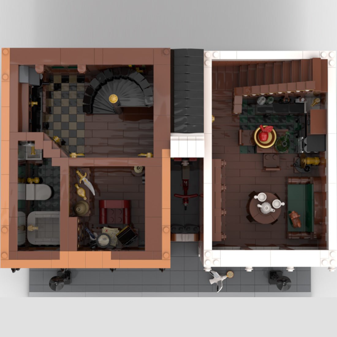 MOC - 197879 Colonial Goods Store & Old Bakery (Dutch Quarter) Klemmbausteine - LesDiy - Klemmbausteine