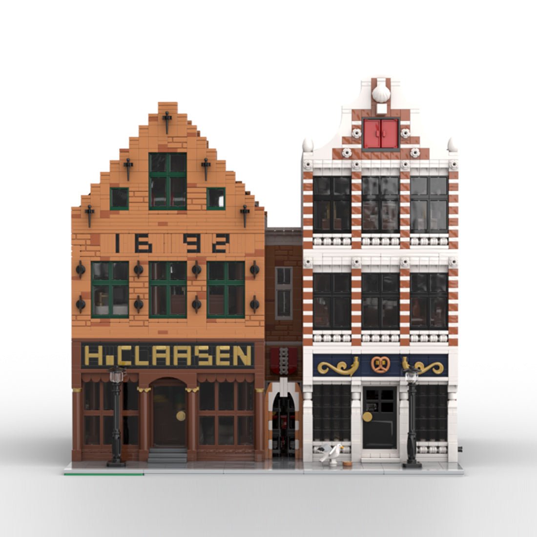 MOC - 197879 Colonial Goods Store & Old Bakery (Dutch Quarter) Klemmbausteine - LesDiy - Klemmbausteine