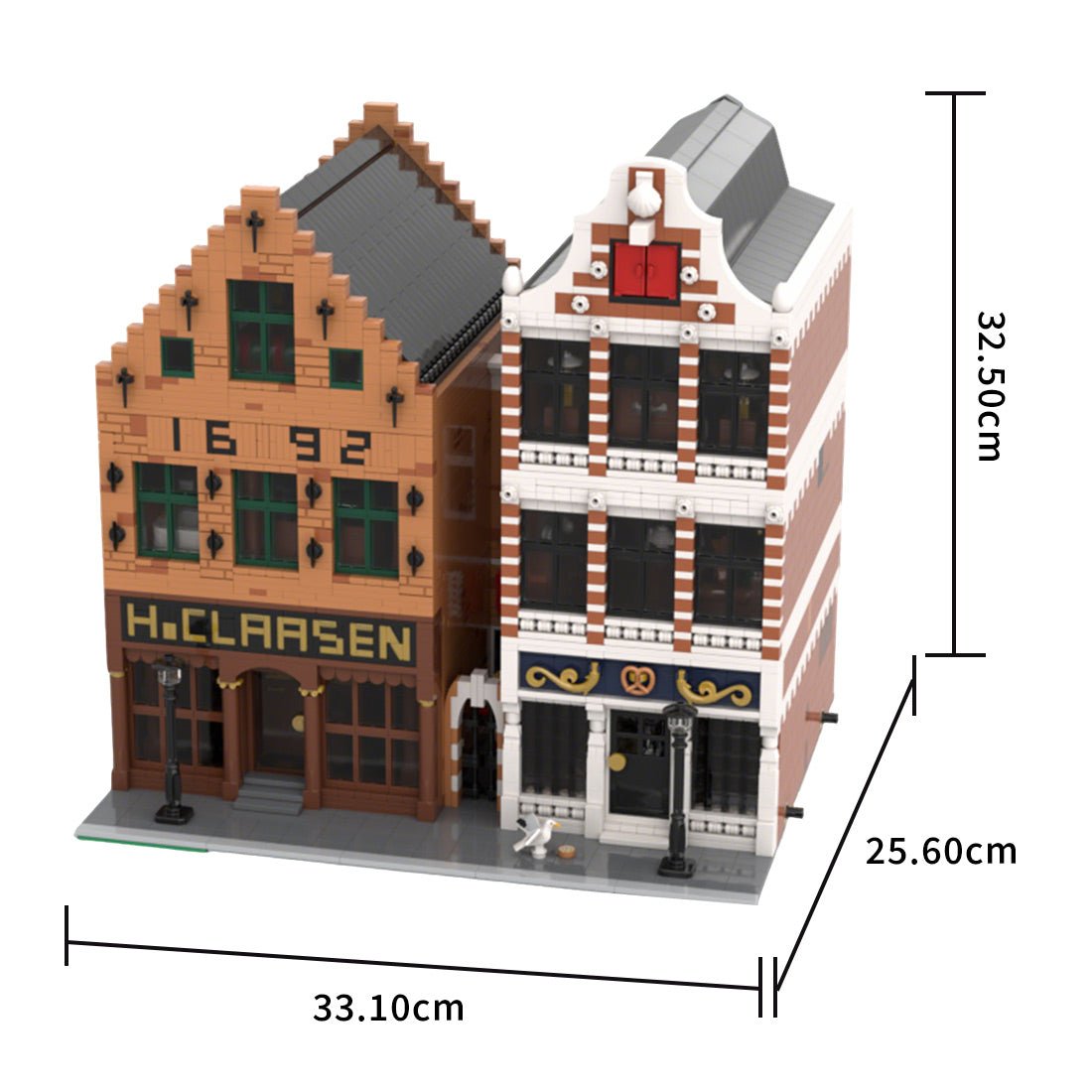 MOC - 197879 Colonial Goods Store & Old Bakery (Dutch Quarter) Klemmbausteine - LesDiy - Klemmbausteine