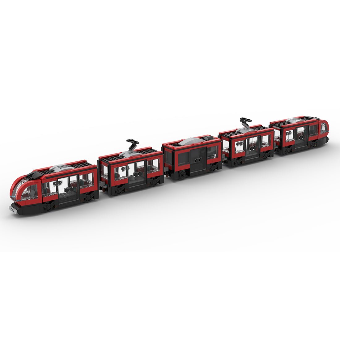 MOC - 198092 60423 Downtown tram Klemmbausteine - LesDiy - Klemmbausteine