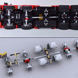 MOC - 198225 Technic RC Pneumatic Dump Truck (2.4GHz) Klemmbausteine - LesDiy - Klemmbausteine