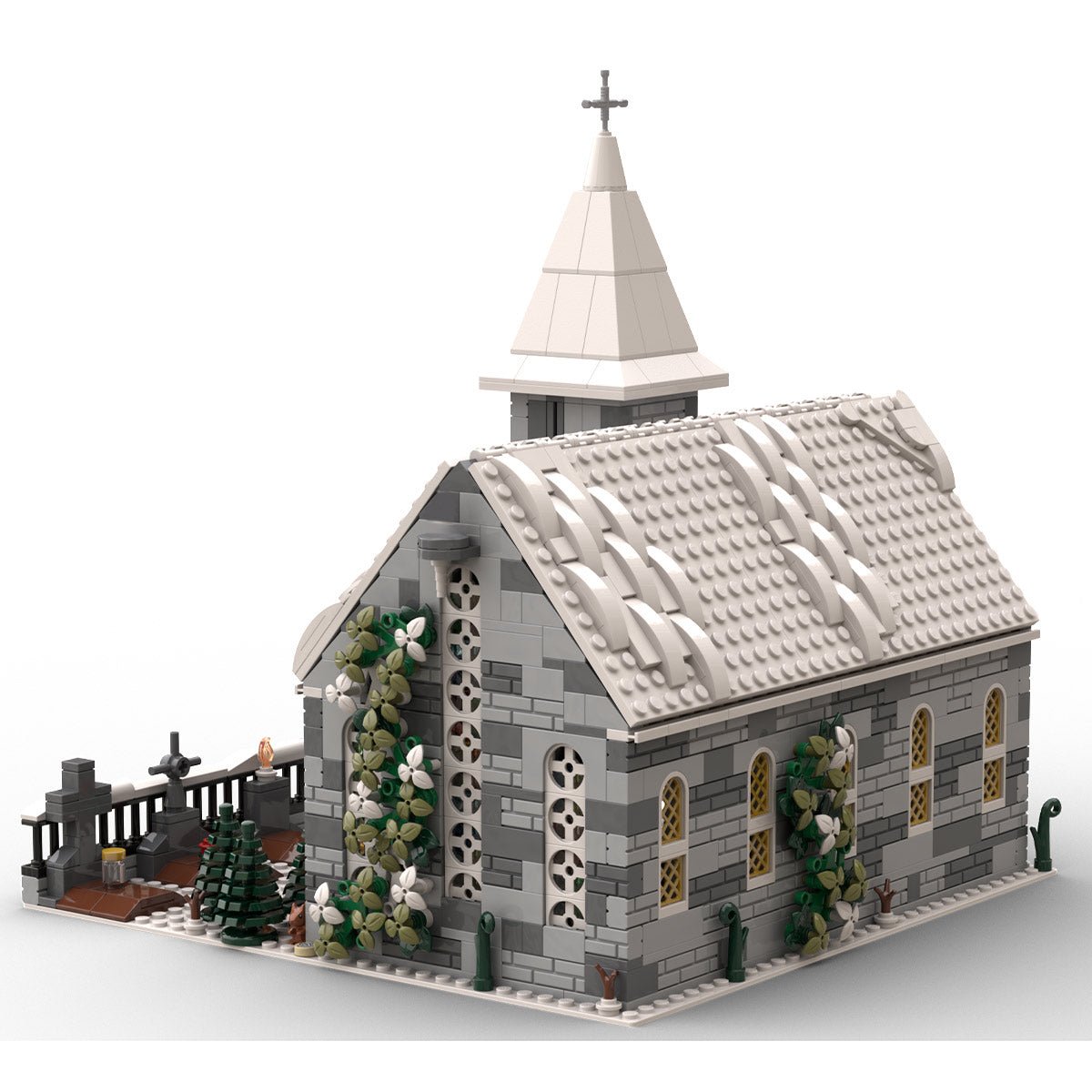 MOC - 199733 Winter Village Church Klemmbausteine - LesDiy - Klemmbausteine