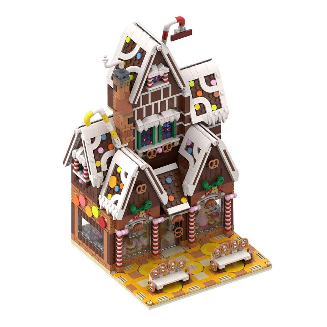 MOC - 199764 Winter village pastry shop Klemmbausteine - LesDiy - Klemmbausteine