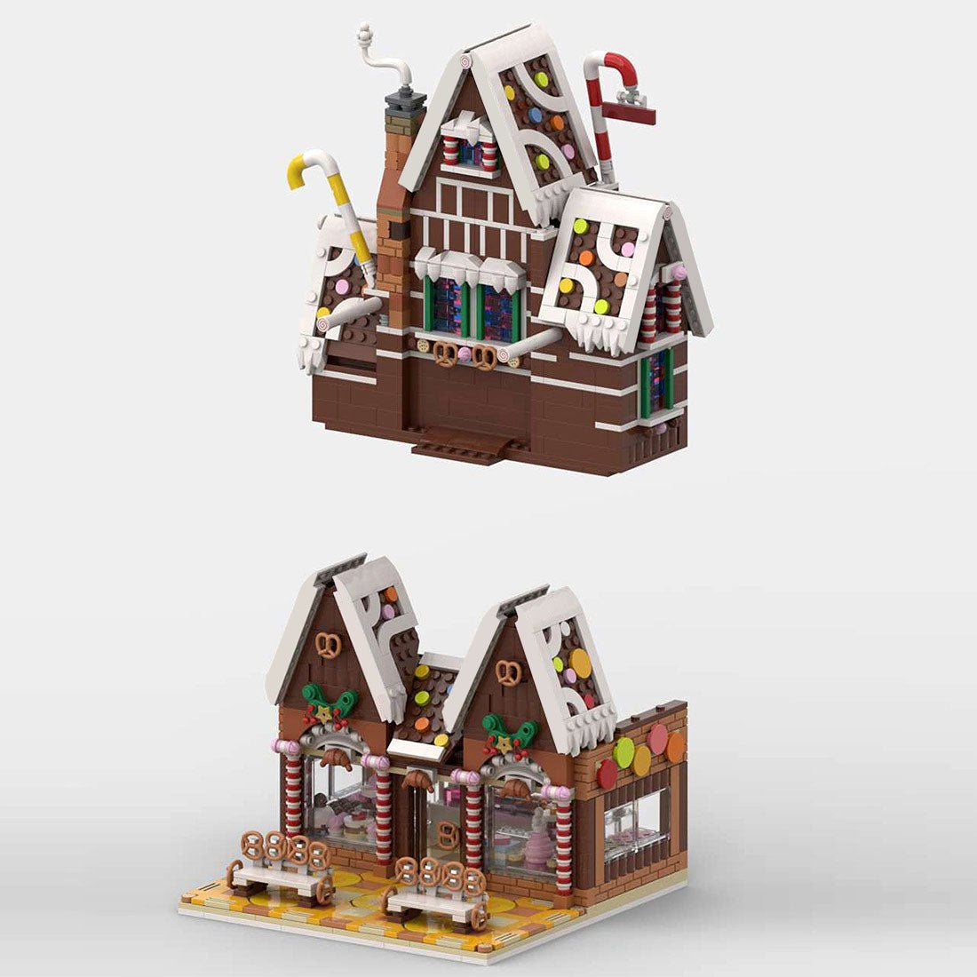 MOC - 199764 Winter village pastry shop Klemmbausteine - LesDiy - Klemmbausteine