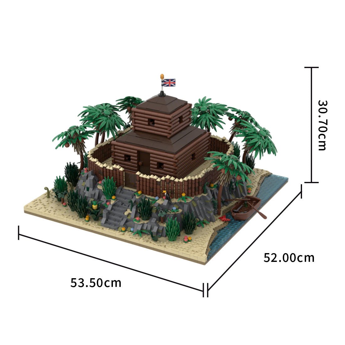 MOC - 200180 Treasure Island: The Stockade Klemmbausteine - LesDiy - Klemmbausteine