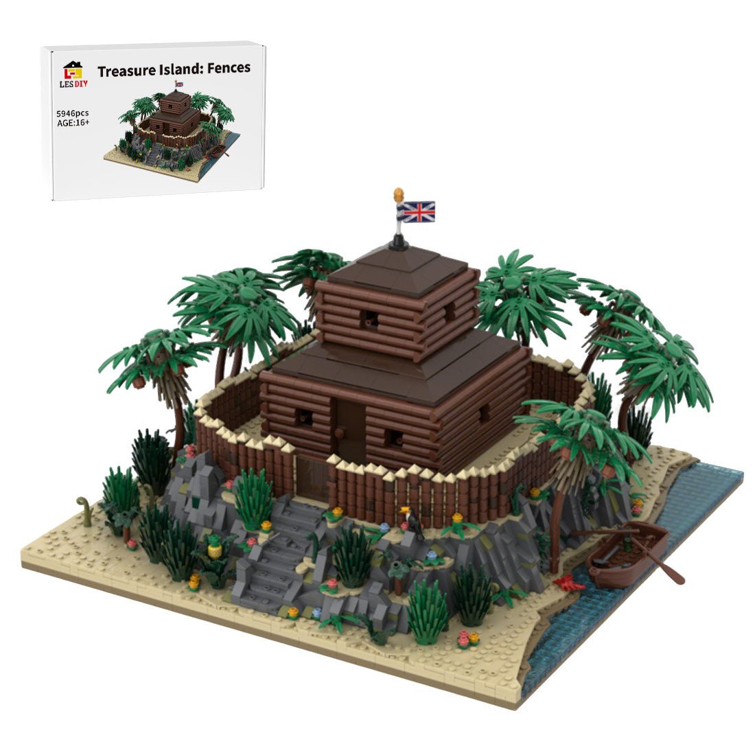 MOC - 200180 Treasure Island: The Stockade Klemmbausteine - LesDiy - Klemmbausteine