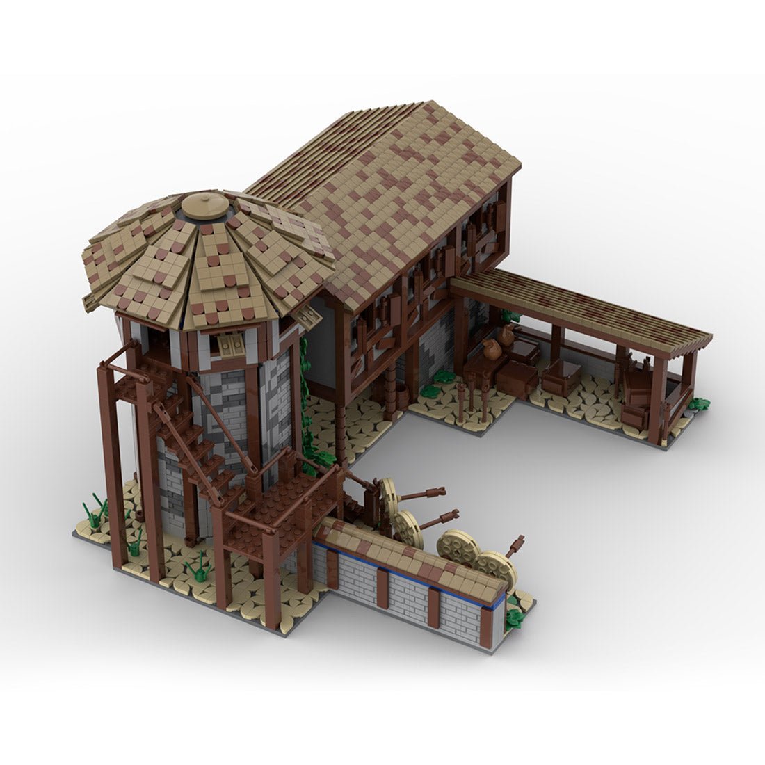 MOC - 200427 Age of Empires - Archery Range Klemmbausteine (Western European) - LesDiy - Klemmbausteine