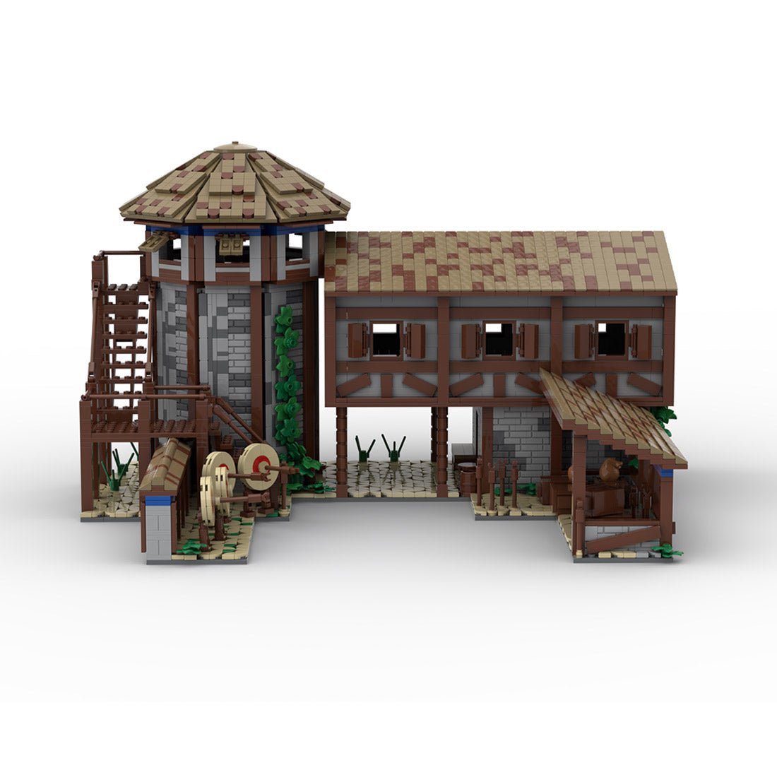 MOC - 200427 Age of Empires - Archery Range Klemmbausteine (Western European) - LesDiy - Klemmbausteine