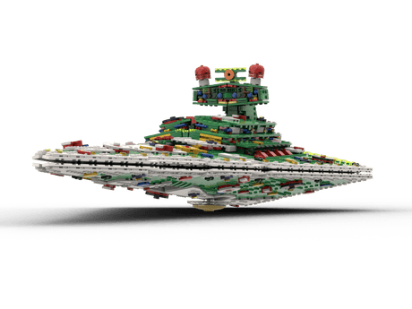 MOC - 201504 SW UCS Imperial Destroyer Christmas Mode Klemmbausteine - LesDiy - Klemmbausteine