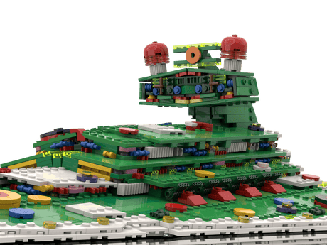 MOC - 201504 SW UCS Imperial Destroyer Christmas Mode Klemmbausteine - LesDiy - Klemmbausteine