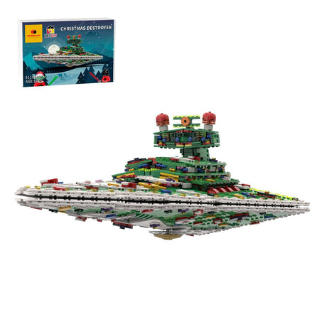 MOC - 201504 SW UCS Imperial Destroyer Christmas Mode Klemmbausteine - LesDiy - Klemmbausteine