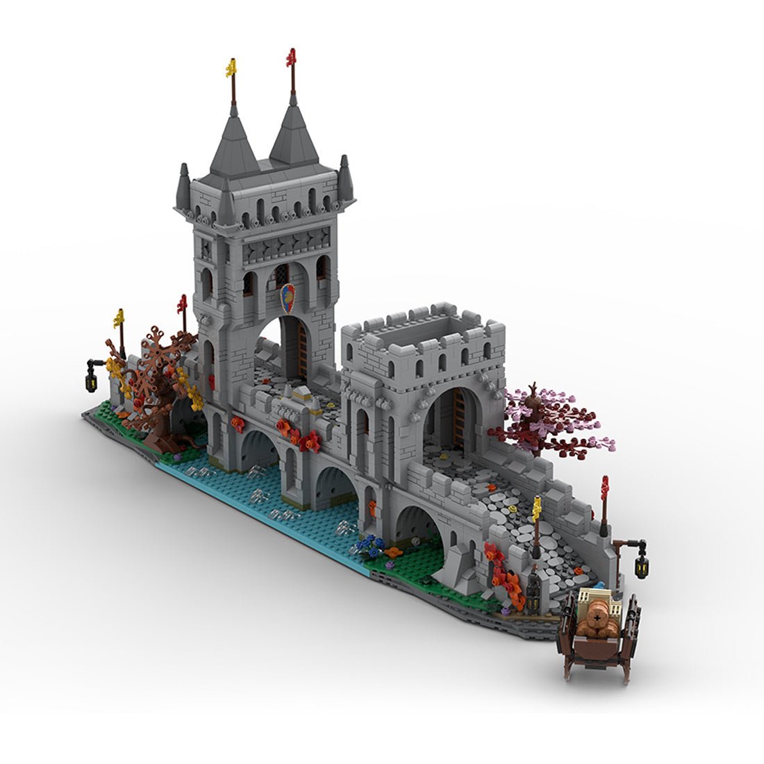 MOC - 201812 Medieval River Crossing Klemmbausteine - LesDiy - Klemmbausteine