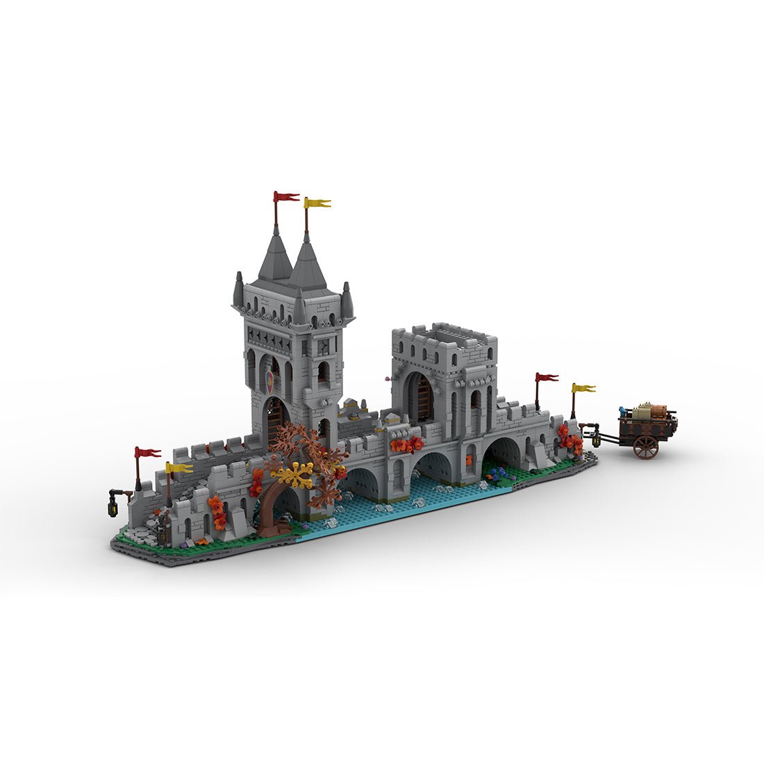 MOC - 201812 Medieval River Crossing Klemmbausteine - LesDiy - Klemmbausteine