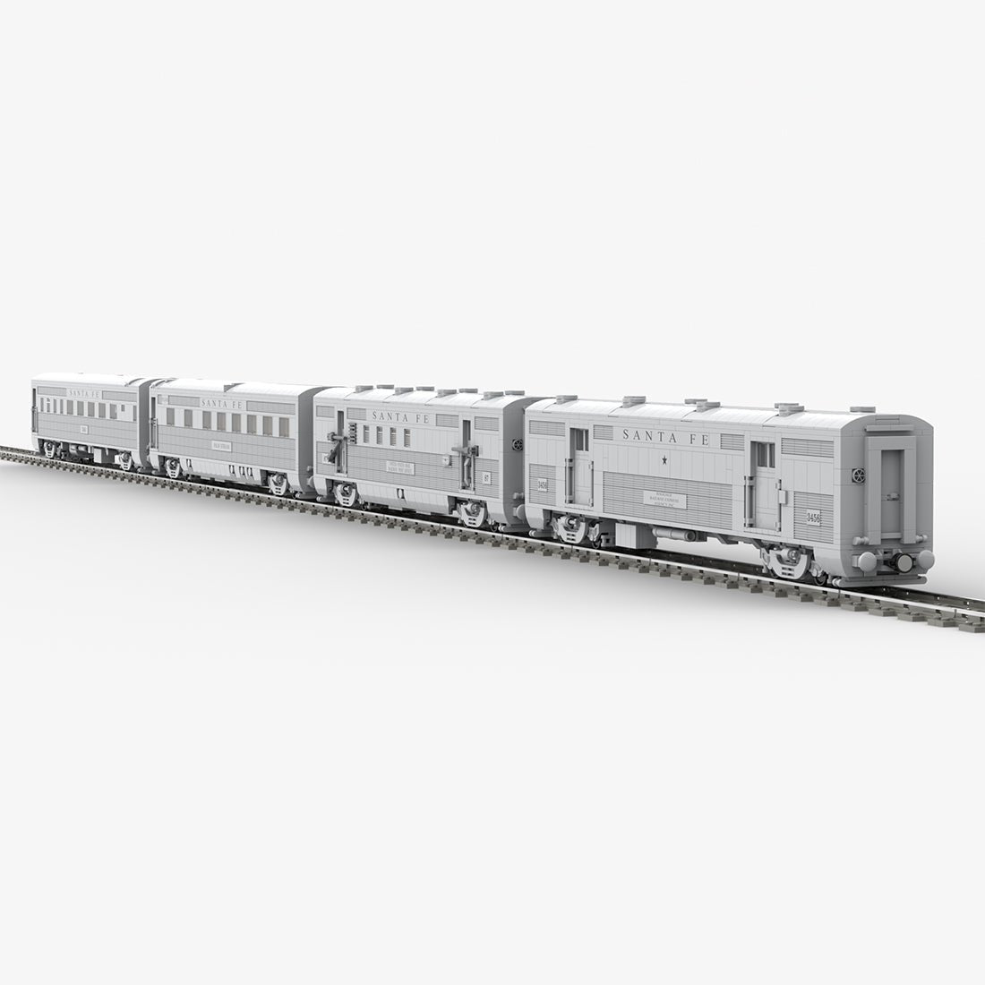 MOC - 202248 Santa Fe Super Chief Car Set 1 Klemmbausteine - LesDiy - Klemmbausteine