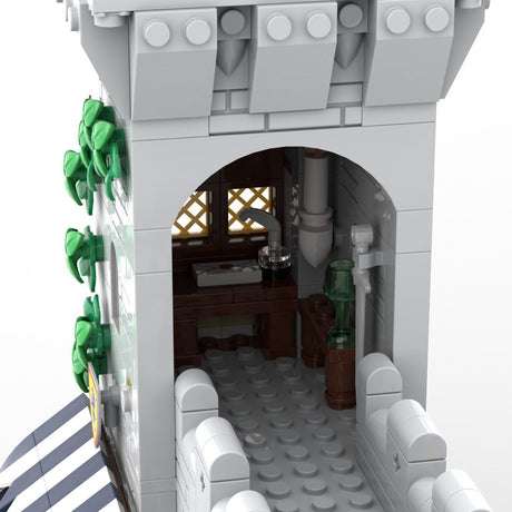 MOC - 204044 Lion Knight's Modular Town Gate Klemmbausteine - LesDiy - Klemmbausteine