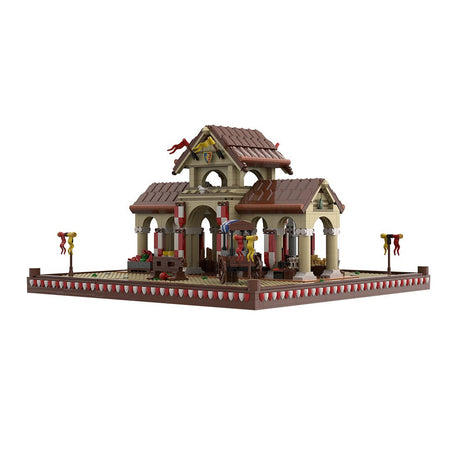 MOC - 207789 Market Hall - Medieval Village Diorama Klemmbausteine - LesDiy - Klemmbausteine