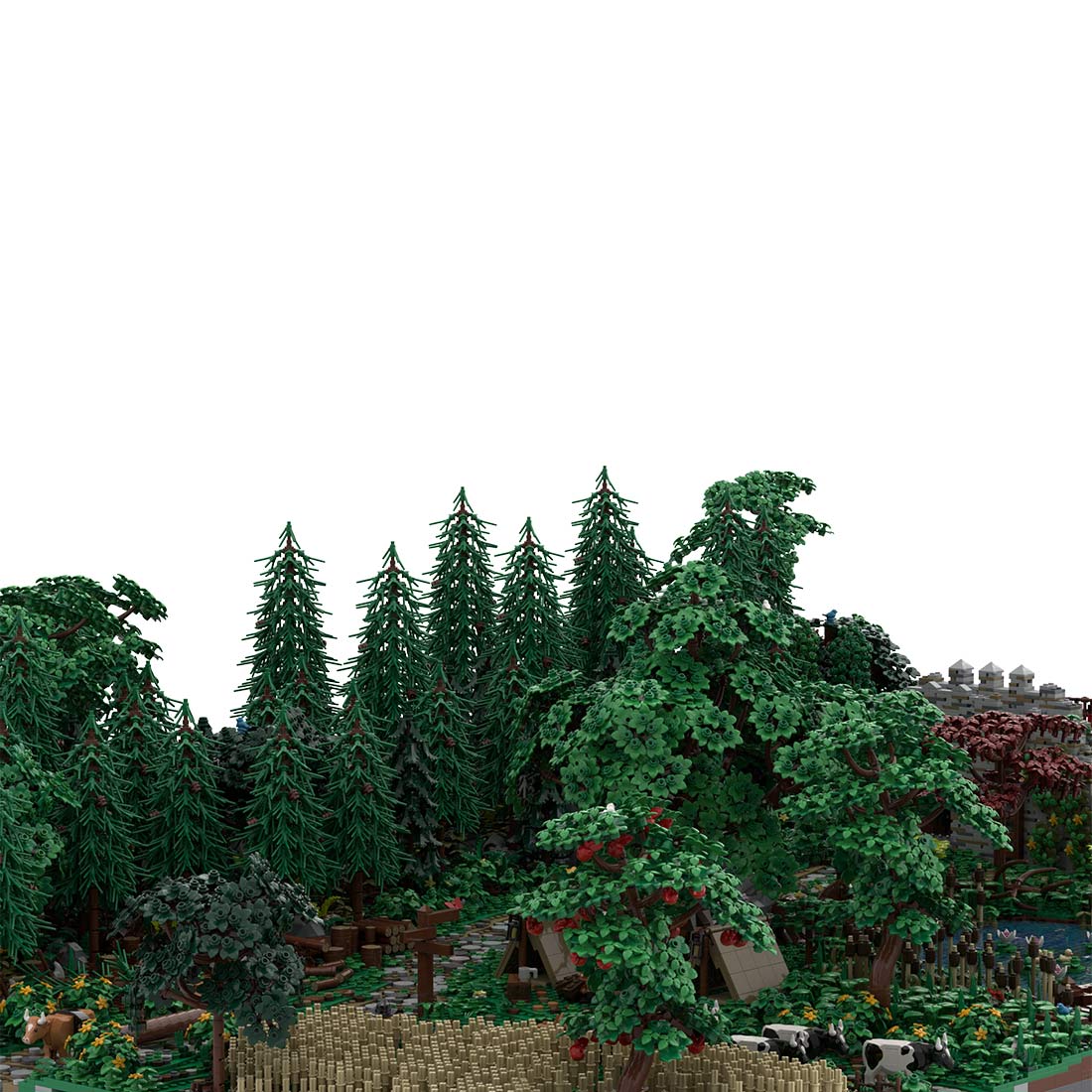 MOC - 208147 Landscape Expansion 1 Klemmbausteine - MOC - 207737 Castle Hohengeroldseck - LesDiy - Klemmbausteine